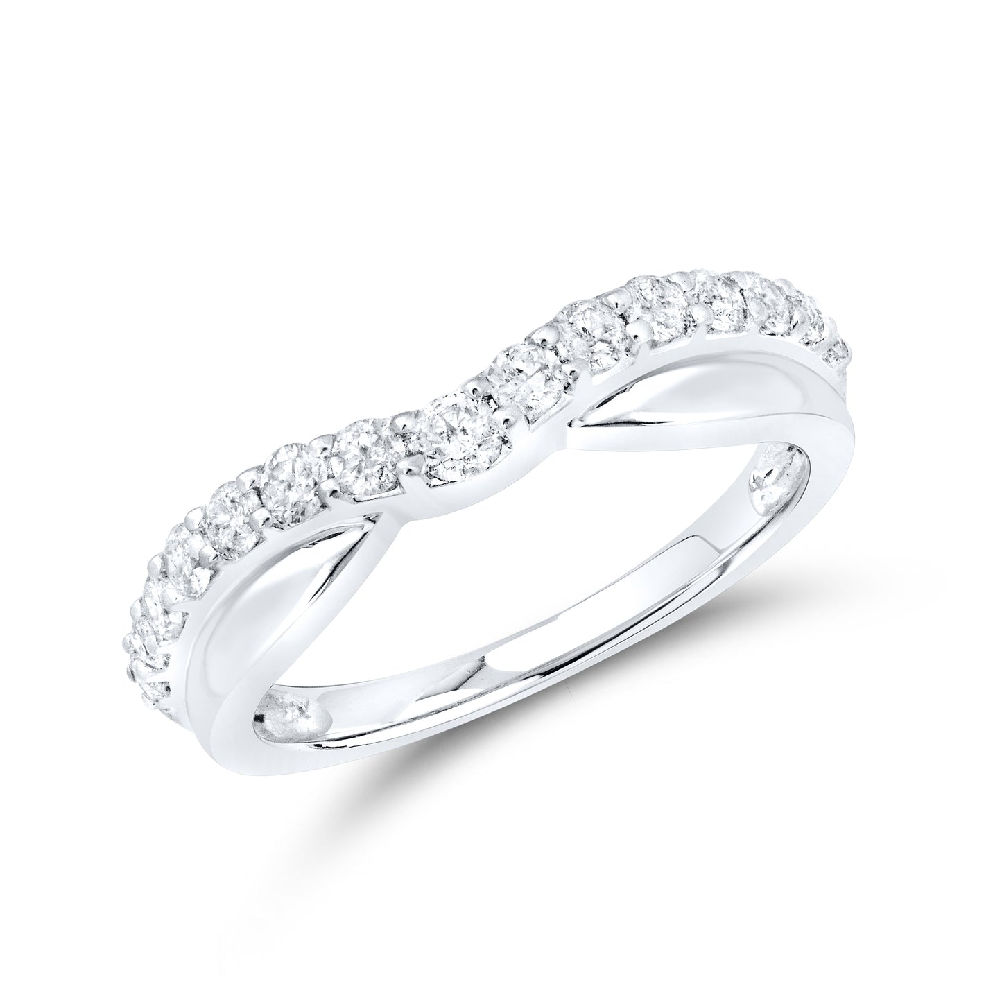 14kt White Gold 0.50 CTW Lab Diamond Ring