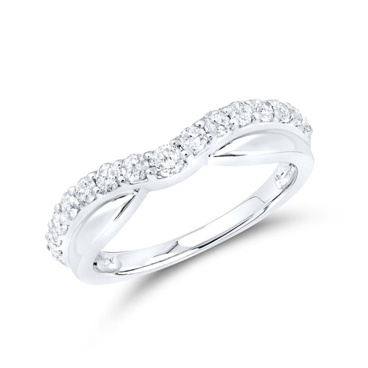 14kt White Gold 0.50 CTW Lab Diamond Ring