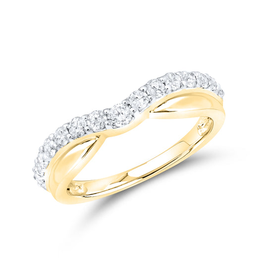 14kt yellow gold 0.50 CTW lab Diamond band