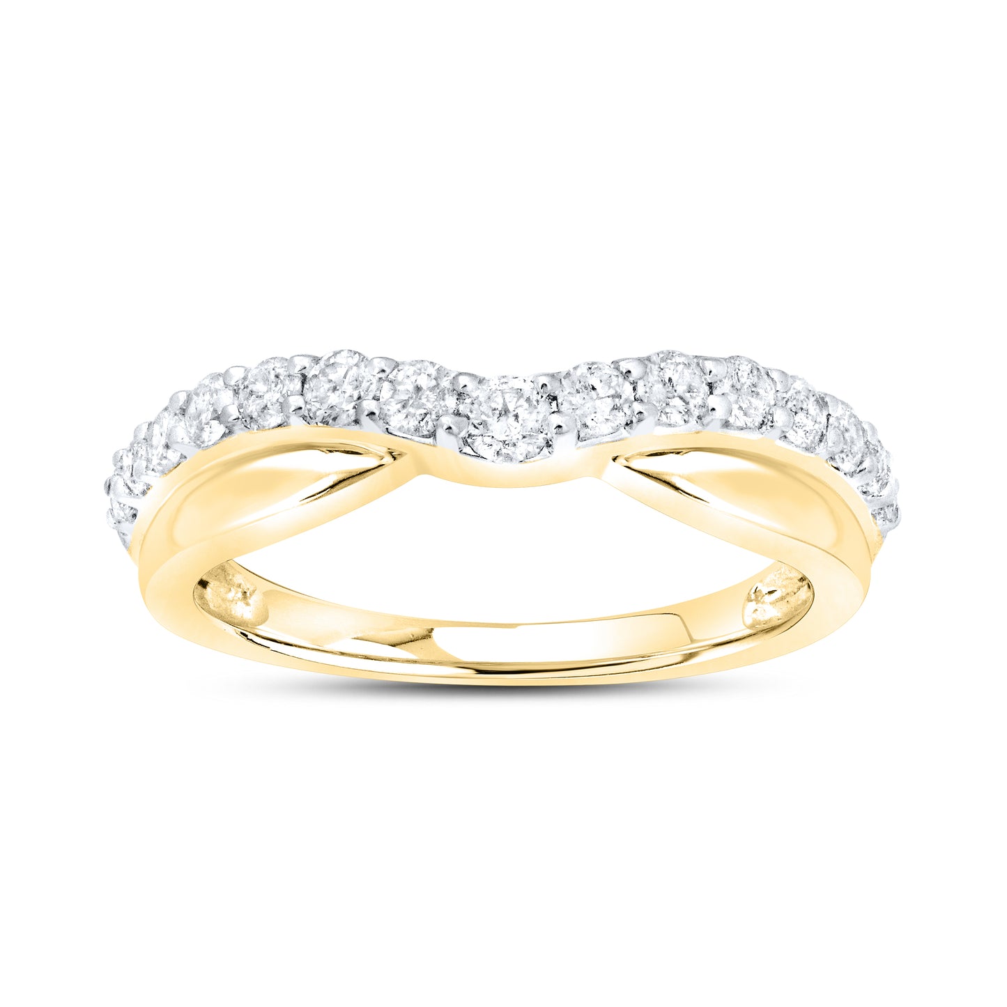 14kt yellow gold 0.50 CTW lab Diamond band