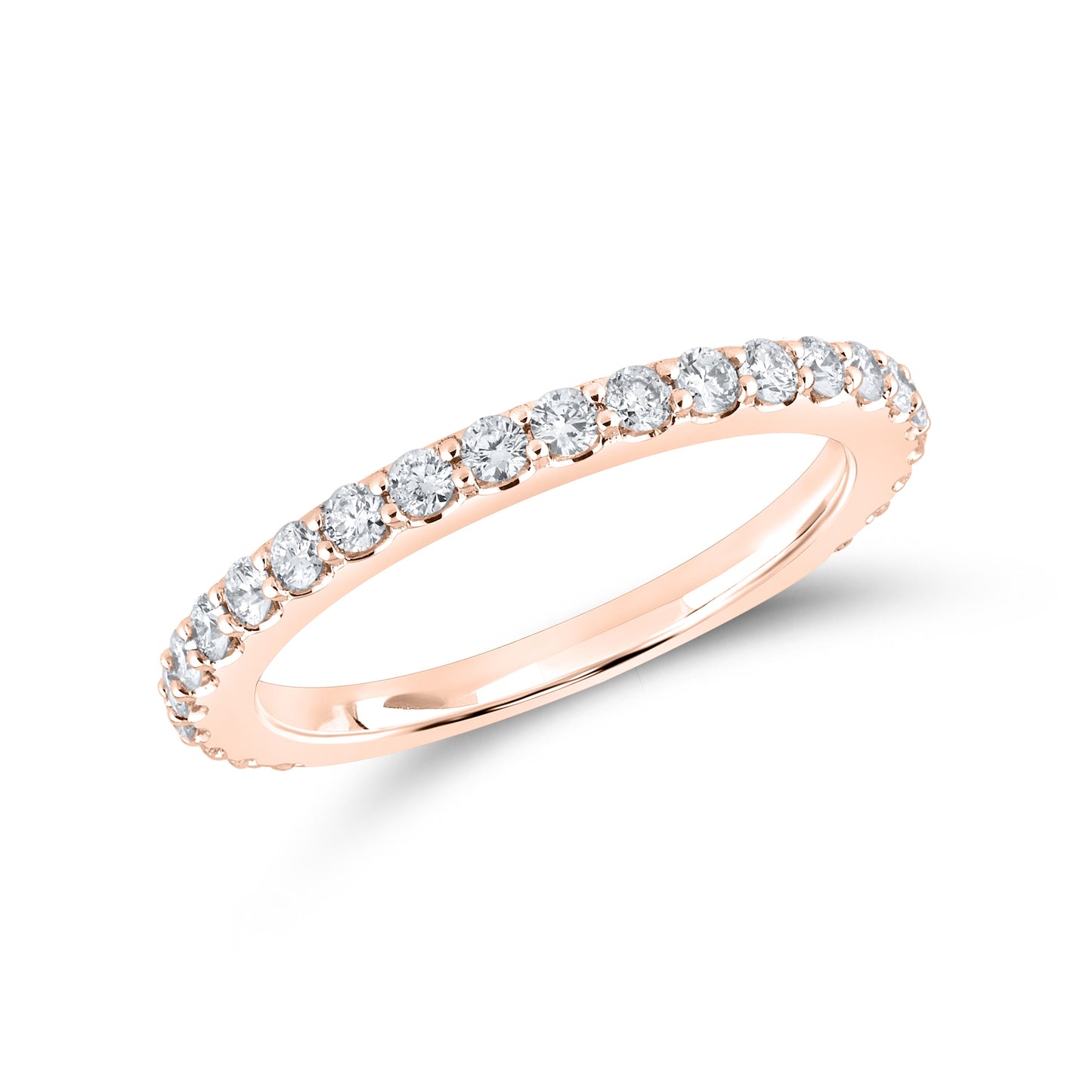 10kt Rose Gold 0.51 CTW Natural Diamond Band