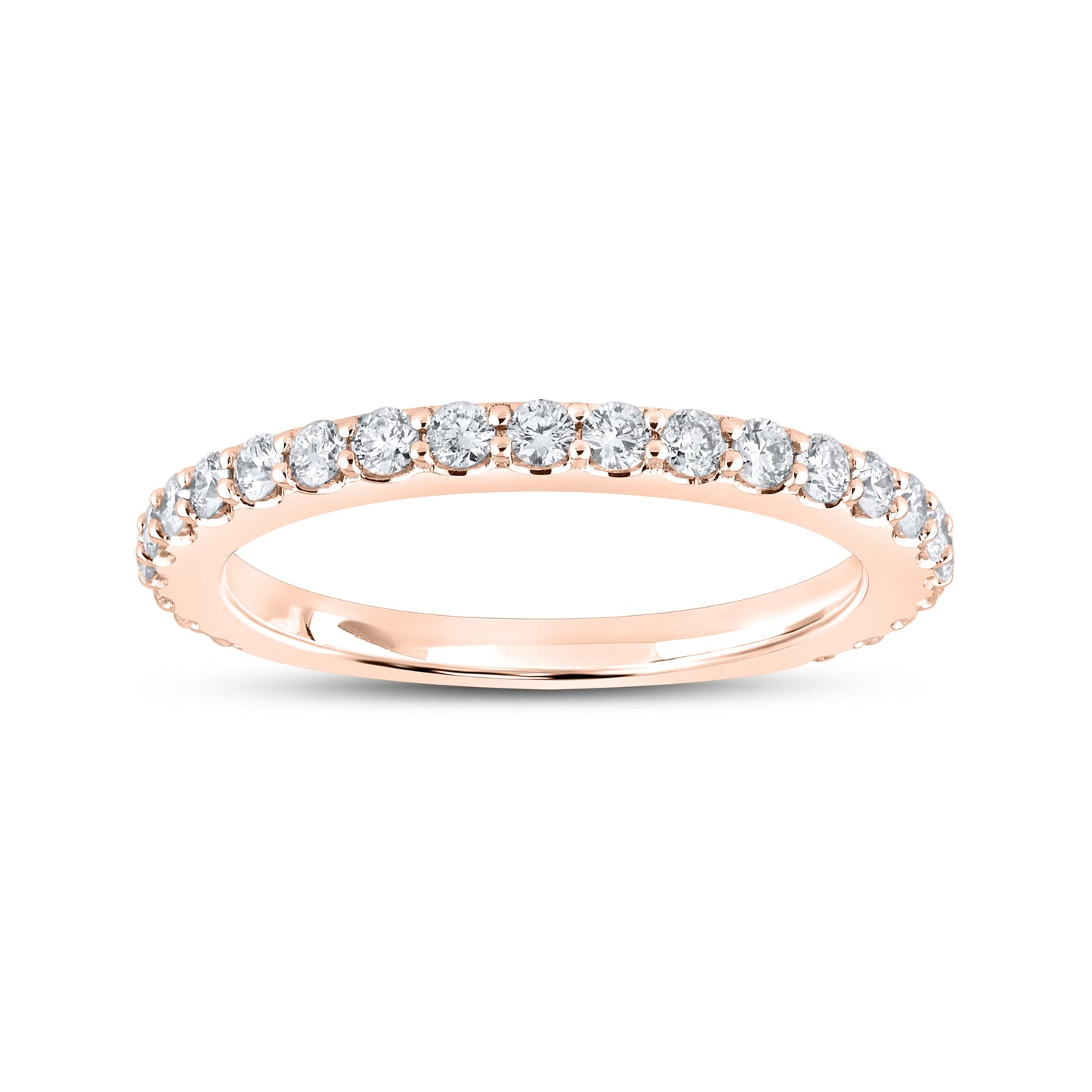 10kt Rose Gold 0.51 CTW Natural Diamond Band