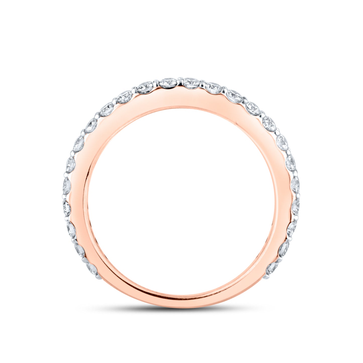 10kt Rose Gold 0.51 CTW Natural Diamond Band