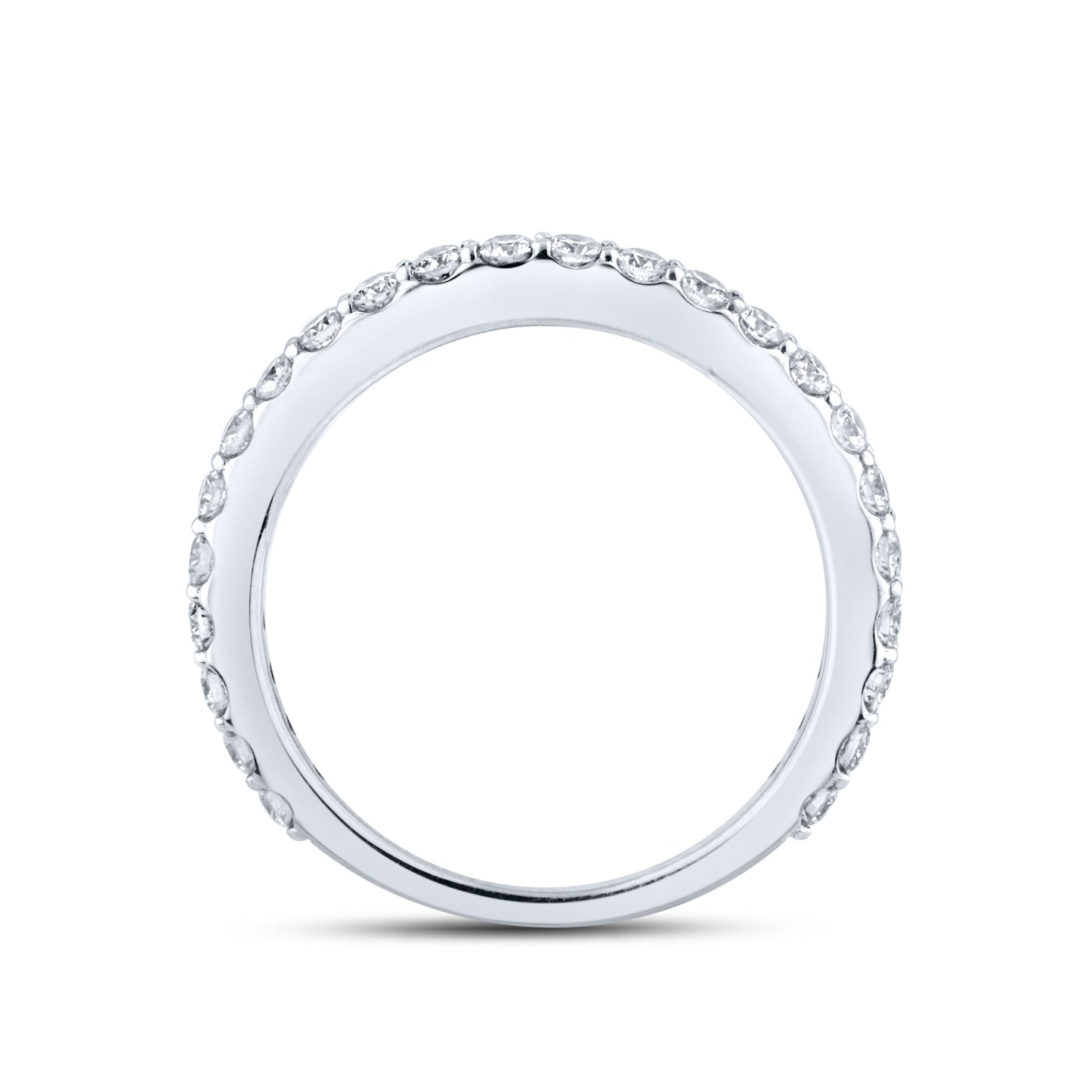 14kt White Gold 0.50 CTW Natural Diamond Band