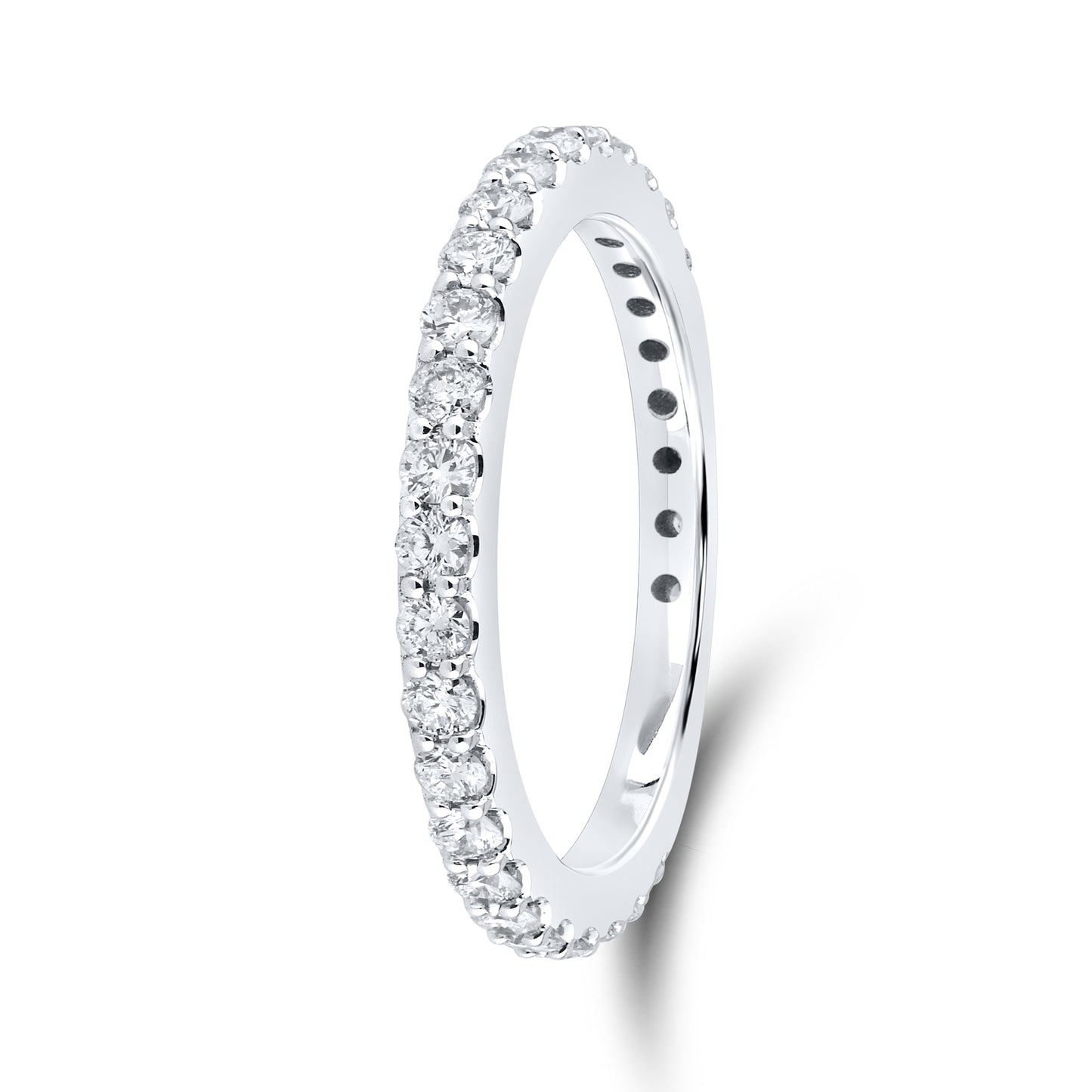 14kt White Gold 0.50 CTW Natural Diamond Band