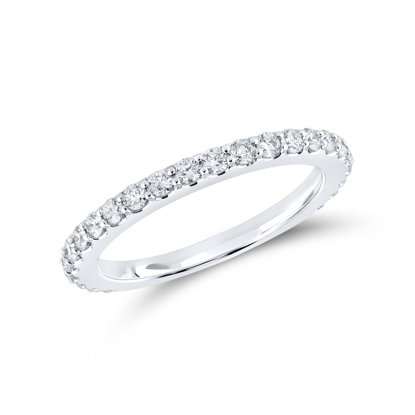 14kt White Gold 0.50 CTW Natural Diamond Band