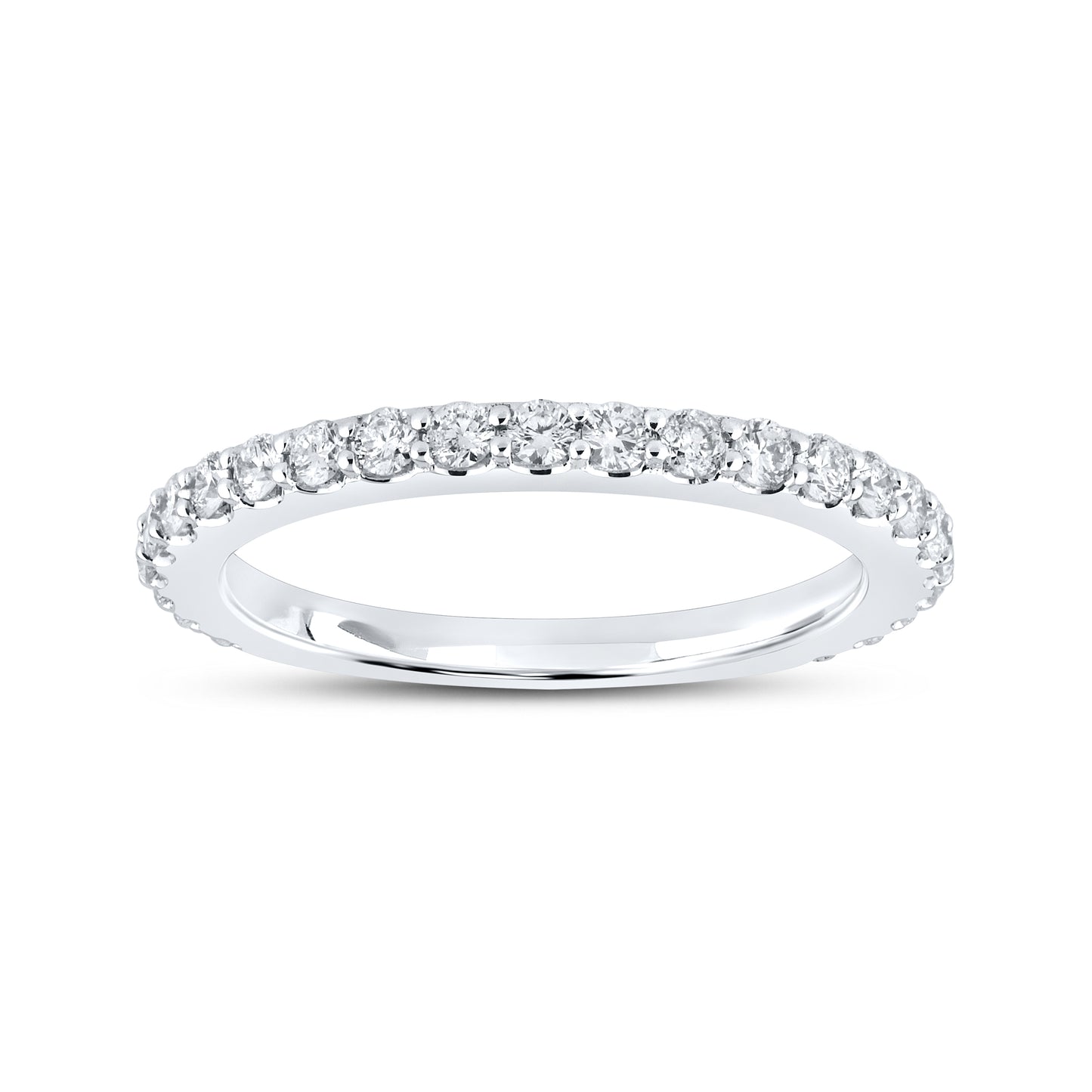 14kt White Gold 0.50 CTW Natural Diamond Band