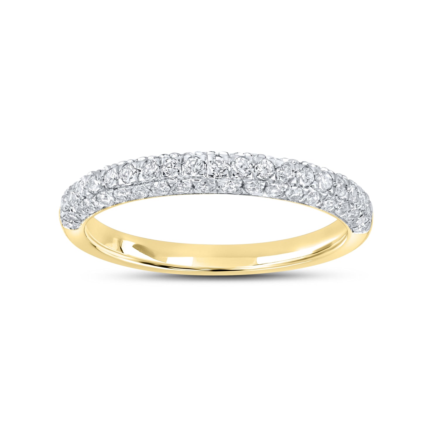 10kt Yellow Gold 0.51 CTW Natural Diamond Band