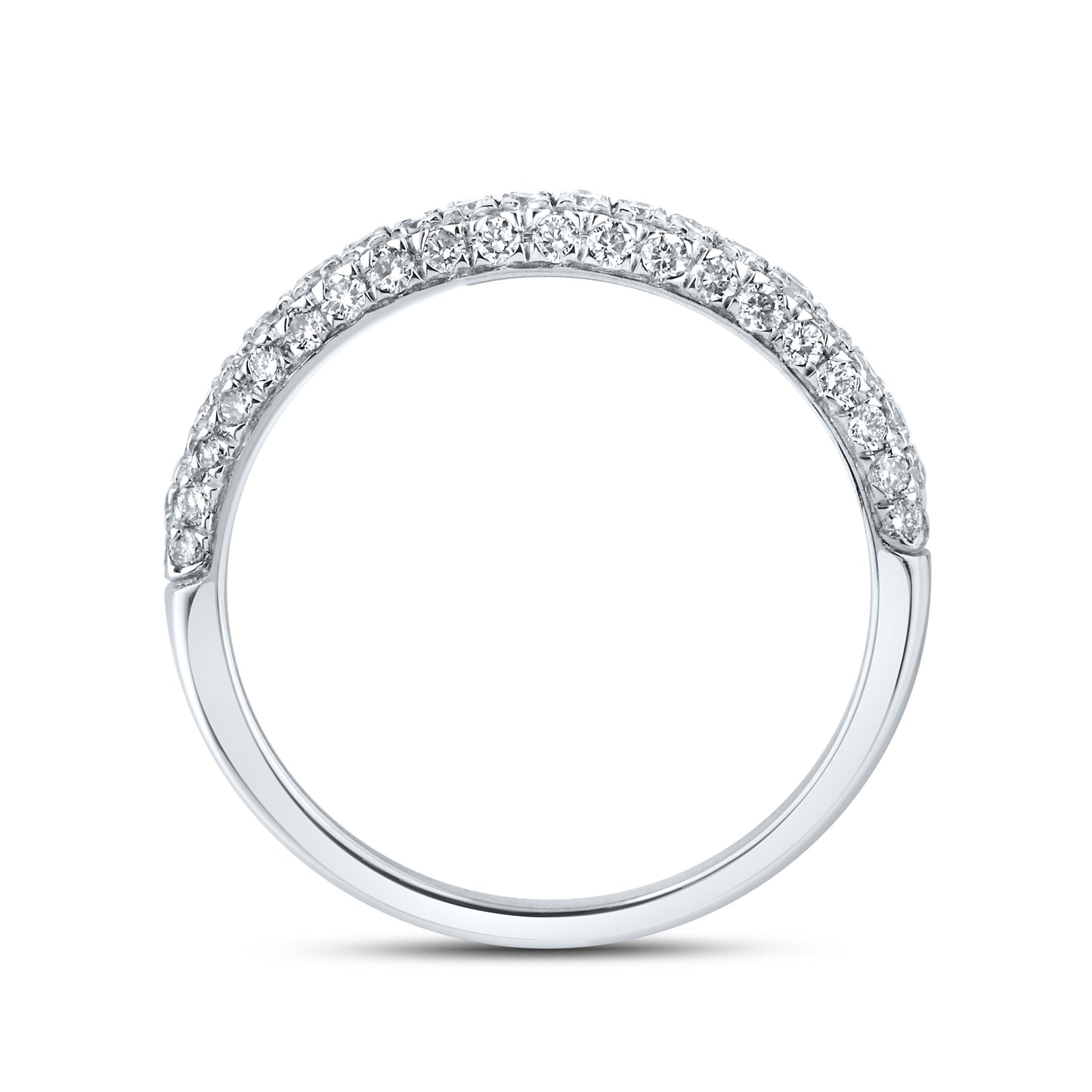 10kt White Gold 0.50 CTW Natural Diamond Band