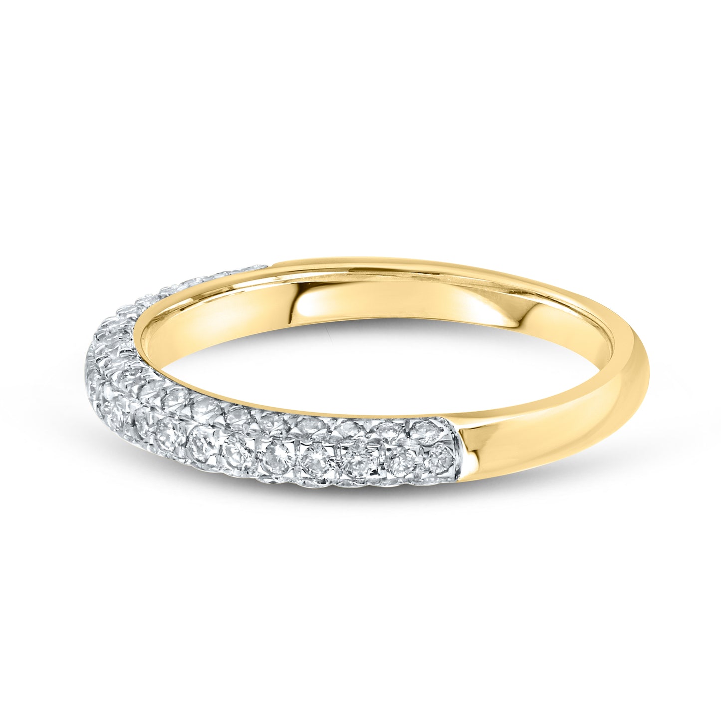 10kt Yellow Gold 0.51 CTW Natural Diamond Band