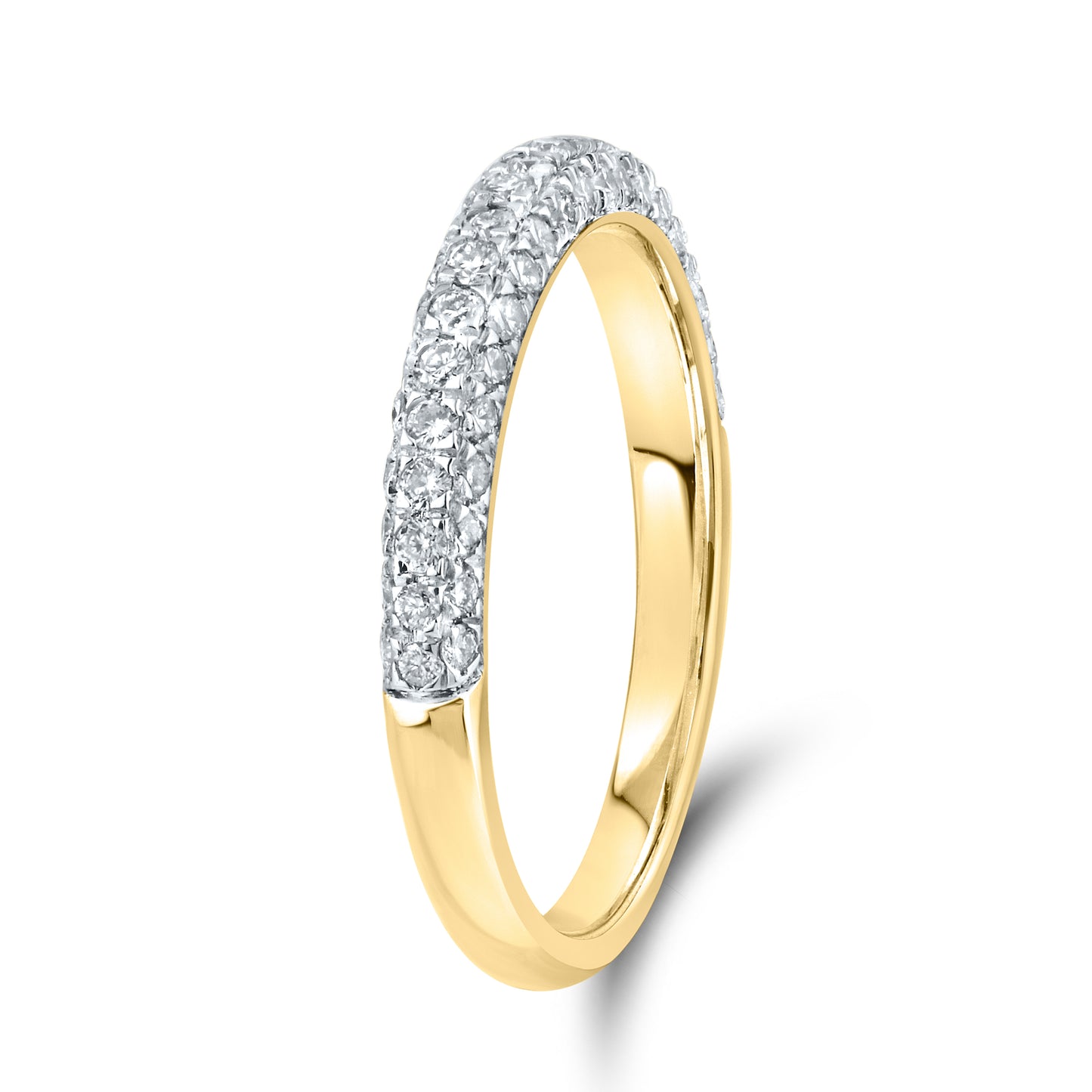 10kt Yellow Gold 0.51 CTW Natural Diamond Band
