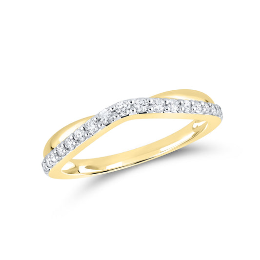10kt yellow gold 0.26 CTW Ladies Diamond Band