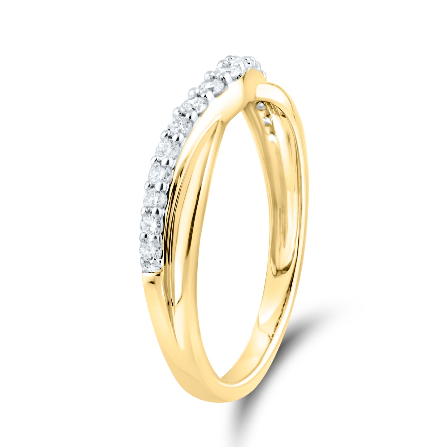 10kt yellow gold 0.26 CTW Ladies Diamond Band