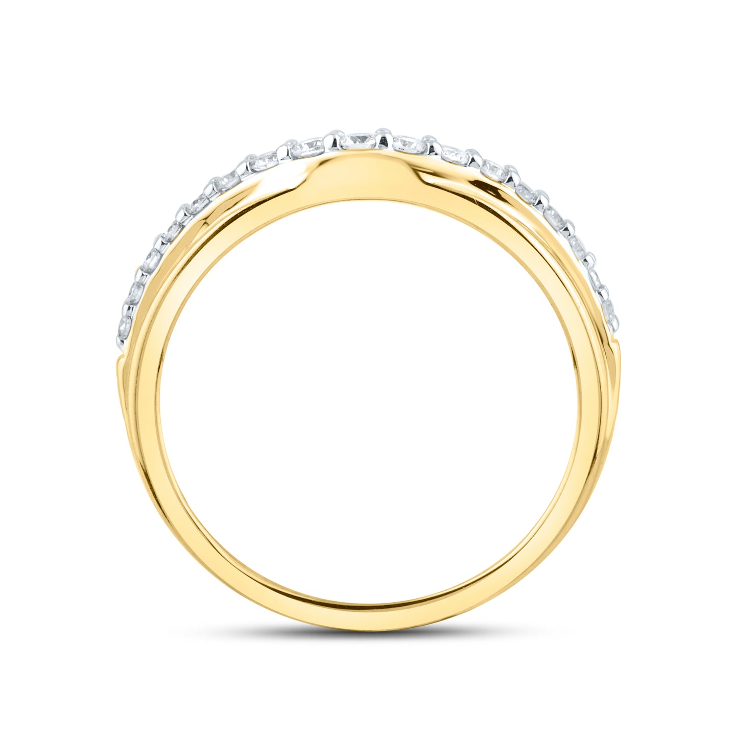 10kt yellow gold 0.26 CTW Ladies Diamond Band