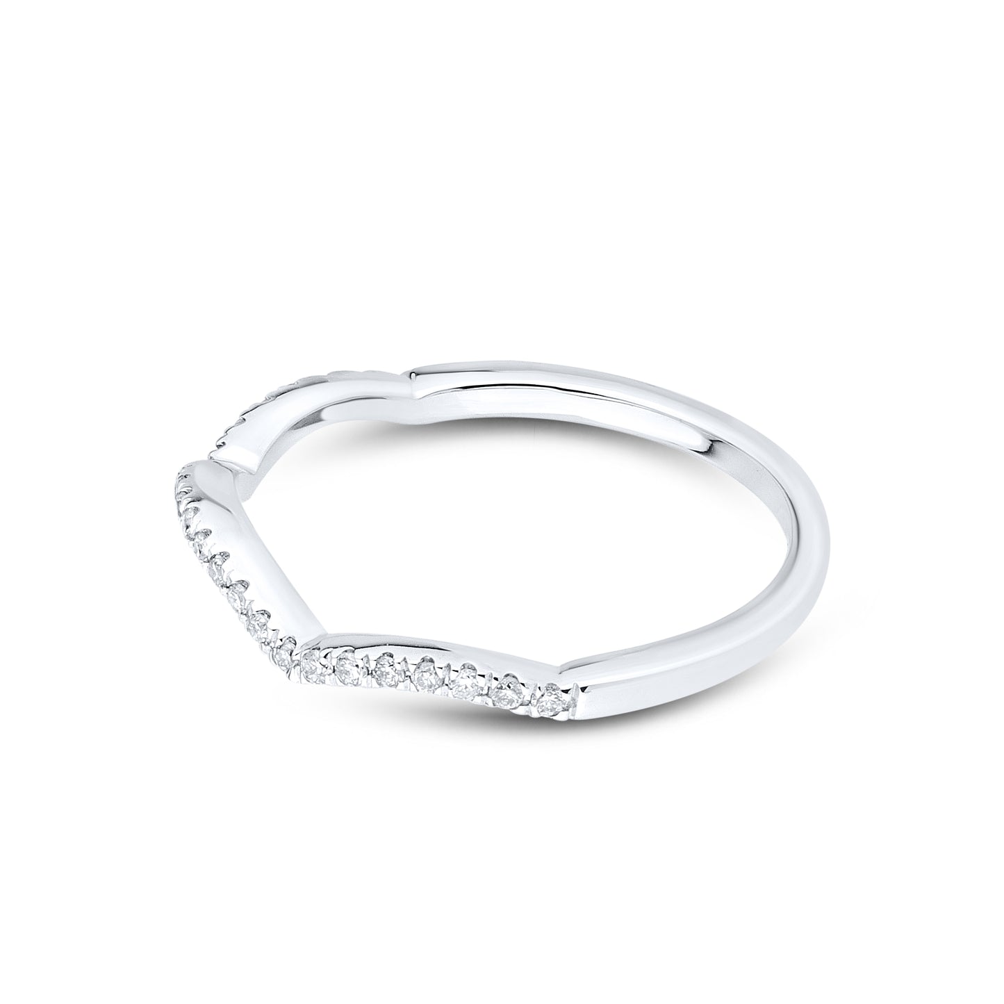 14kt White Gold 0.14 CTW Natural Diamond Band