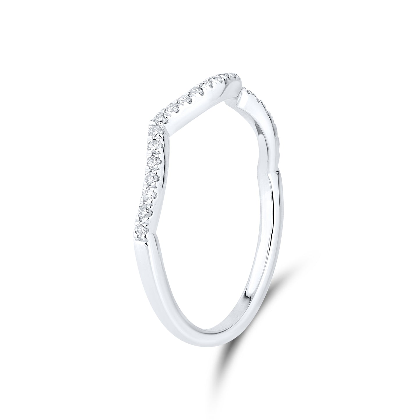 14kt White Gold 0.14 CTW Natural Diamond Band