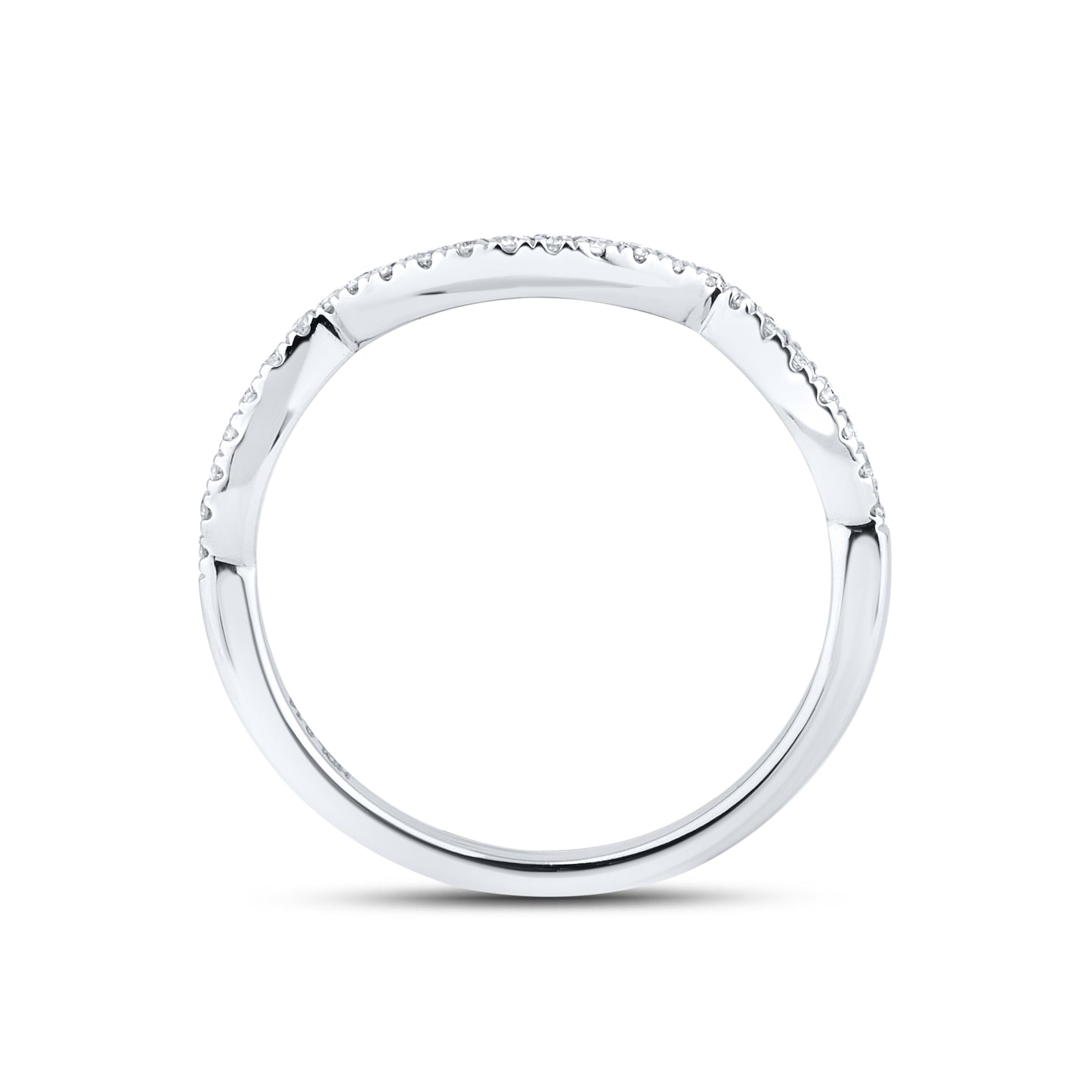 14kt White Gold 0.14 CTW Natural Diamond Band