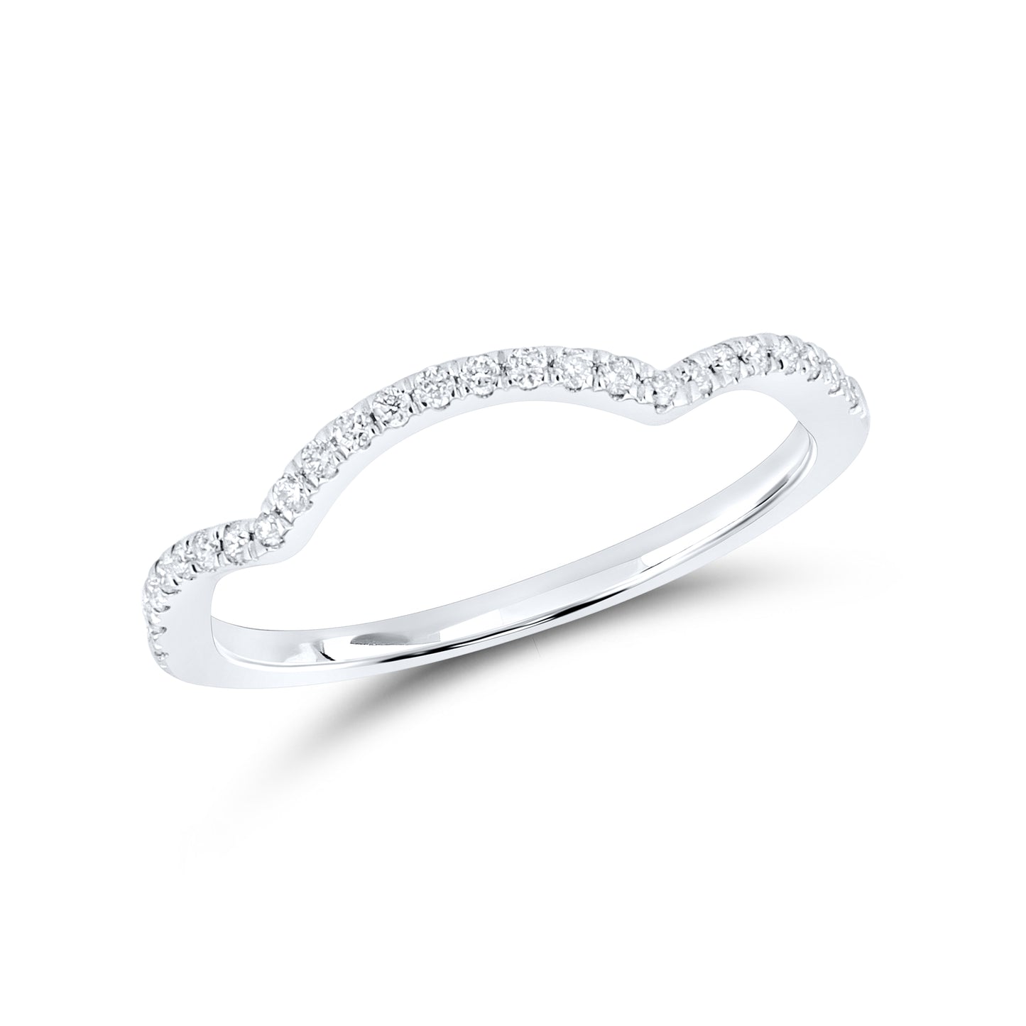 14kt White Gold 0.14 CTW Natural Diamond Band