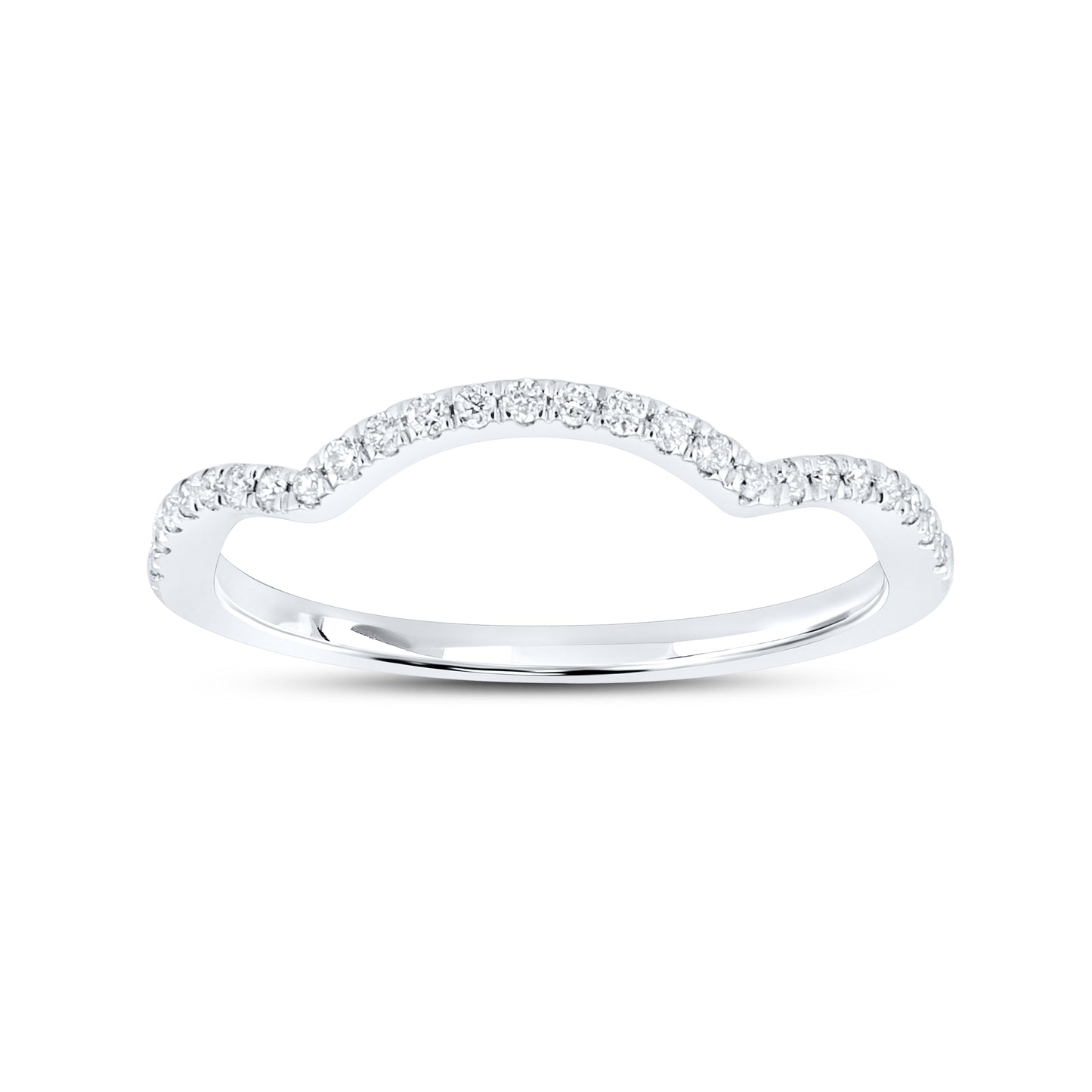 14kt White Gold 0.14 CTW Natural Diamond Band