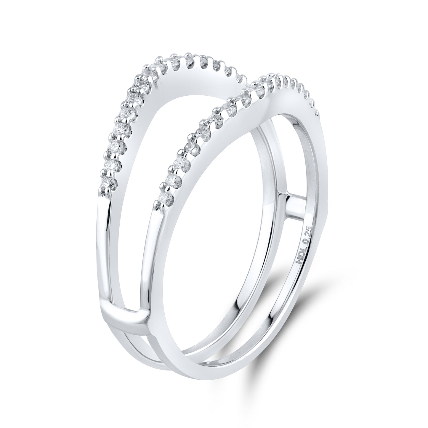 14kt White Gold 0.25 CTW Natural Diamond  Enhancer