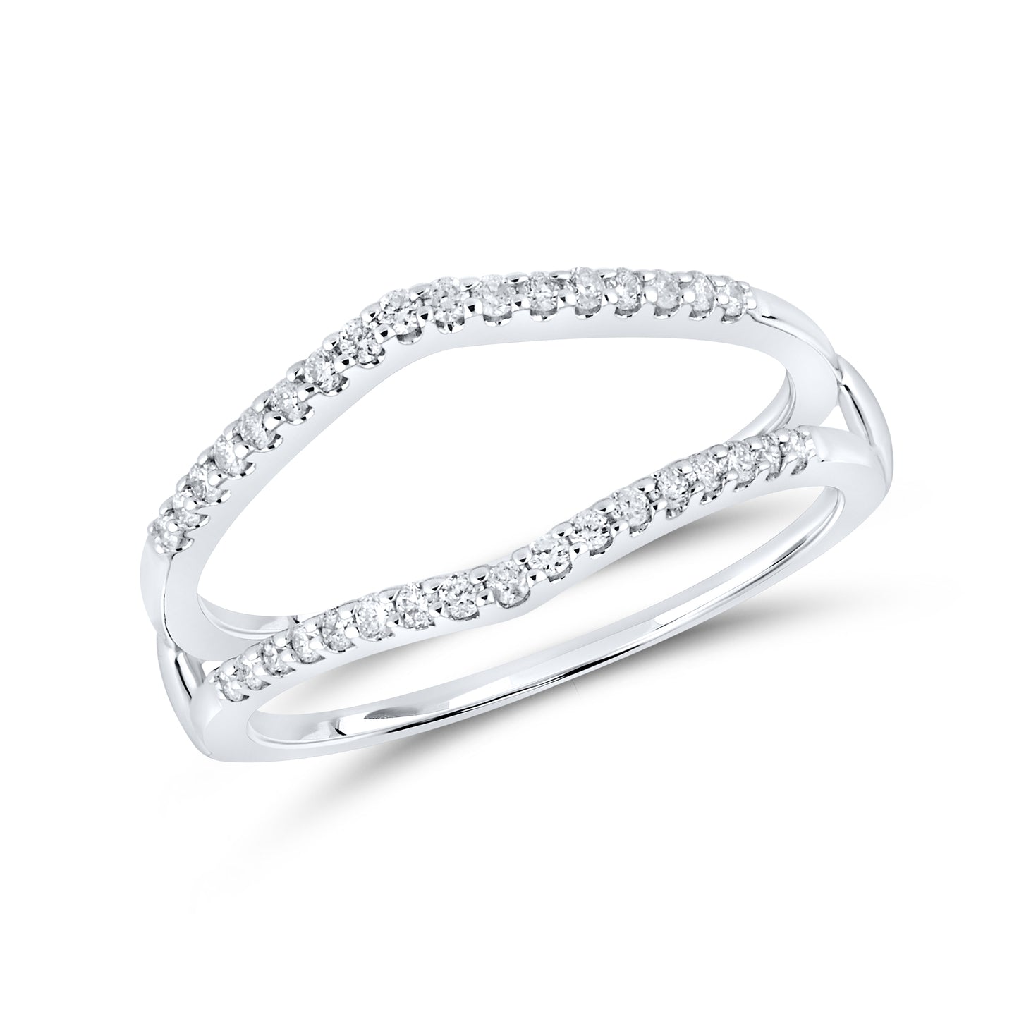 14kt White Gold 0.25 CTW Natural Diamond  Enhancer