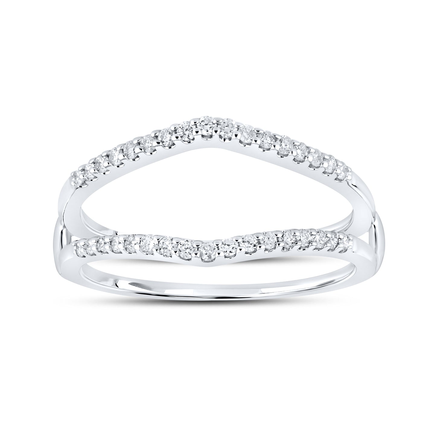 14kt White Gold 0.25 CTW Natural Diamond  Enhancer