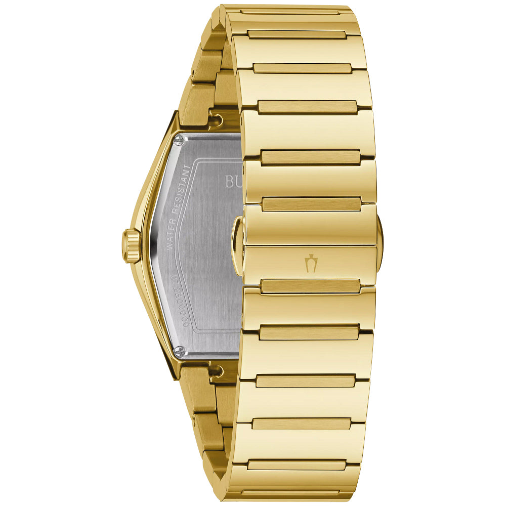 Men's Bulova Large Gemini Futuro Gold-Tone Stainless Steel Bracelet Watch | 40mm | 97A164