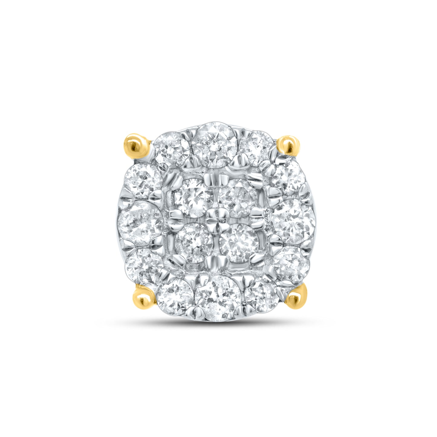 10kt Yellow Gold 0.15 CTW Natural Diamond Earrings