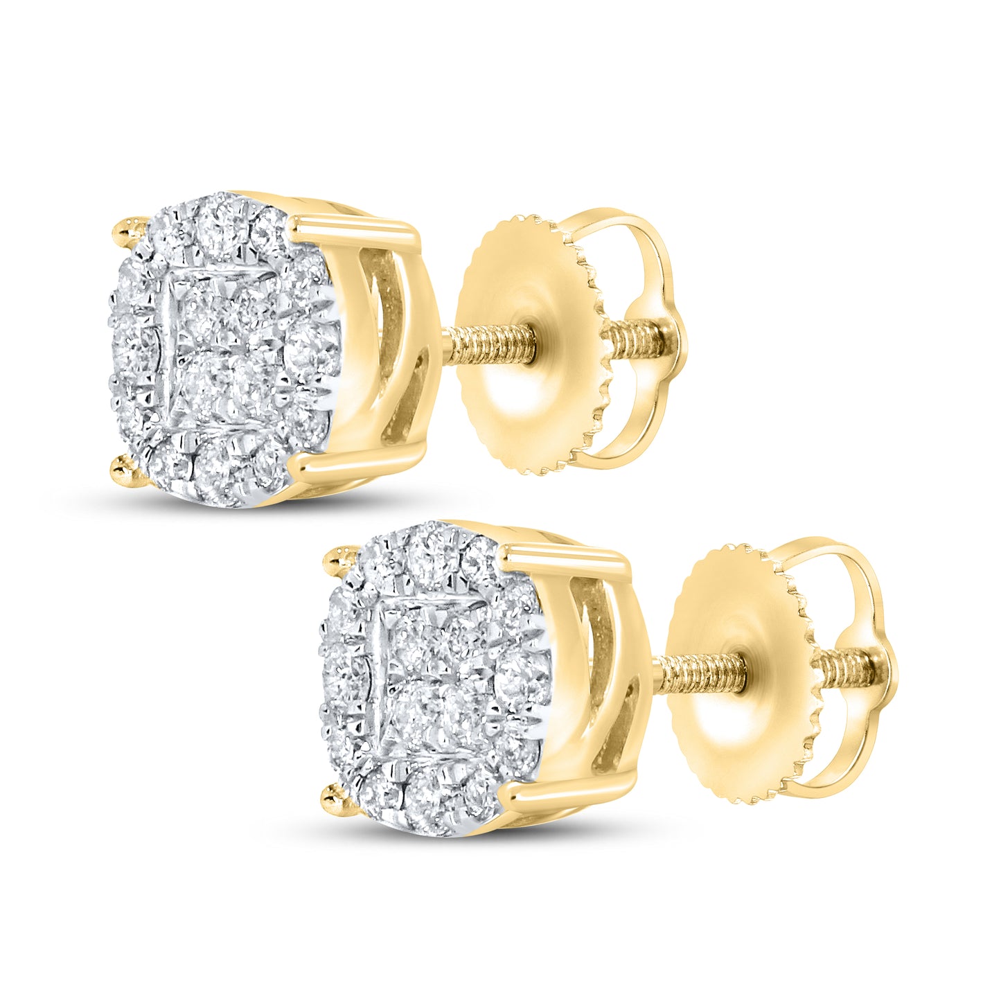10kt yellow gold 0.27ctw  Diamond Earrings