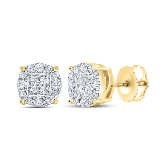 10kt yellow gold 0.27ctw  Diamond Earrings