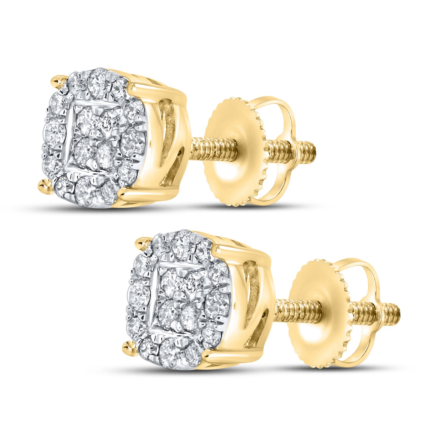 10kt Yellow Gold 0.26 CTW Natural Diamond Earrings
