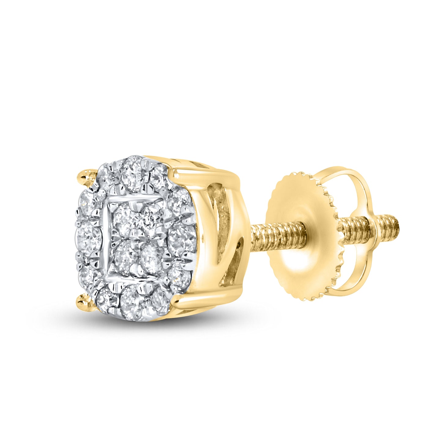 10kt Yellow Gold 0.26 CTW Natural Diamond Earrings