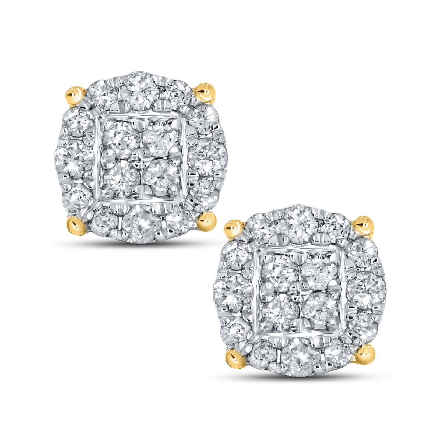 10kt Yellow Gold 0.26 CTW Natural Diamond Earrings