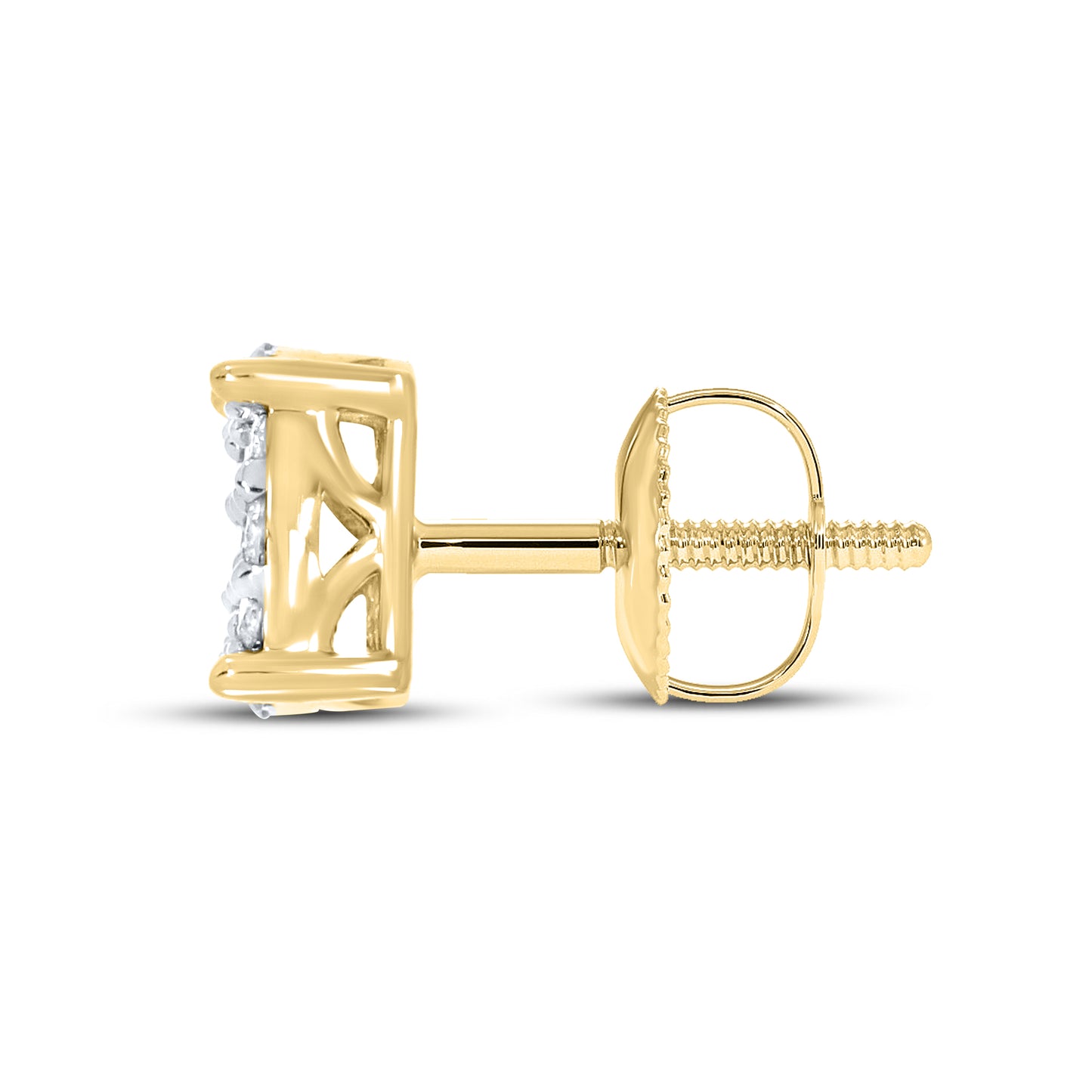 10kt yellow gold 0.37ctw  Diamond Earrings