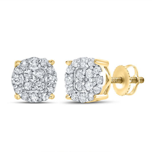 10kt yellow gold 0.37ctw  Diamond Earrings