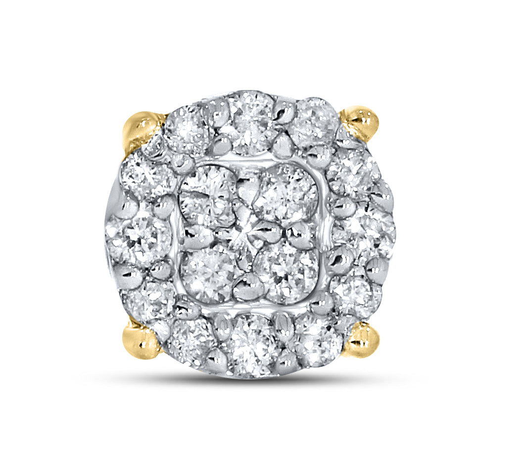 10kt yellow gold 0.37ctw  Diamond Earrings