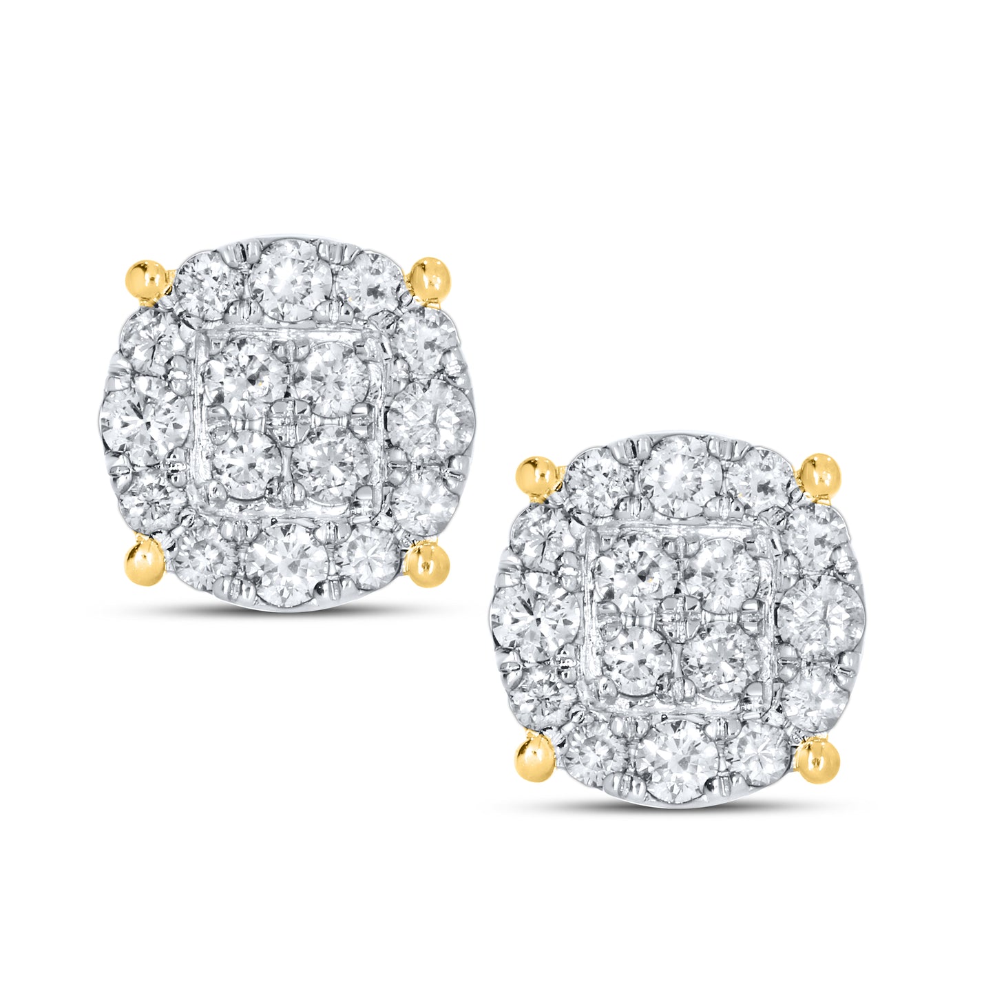 10kt yellow gold 0.56ctw Diamond Earrings