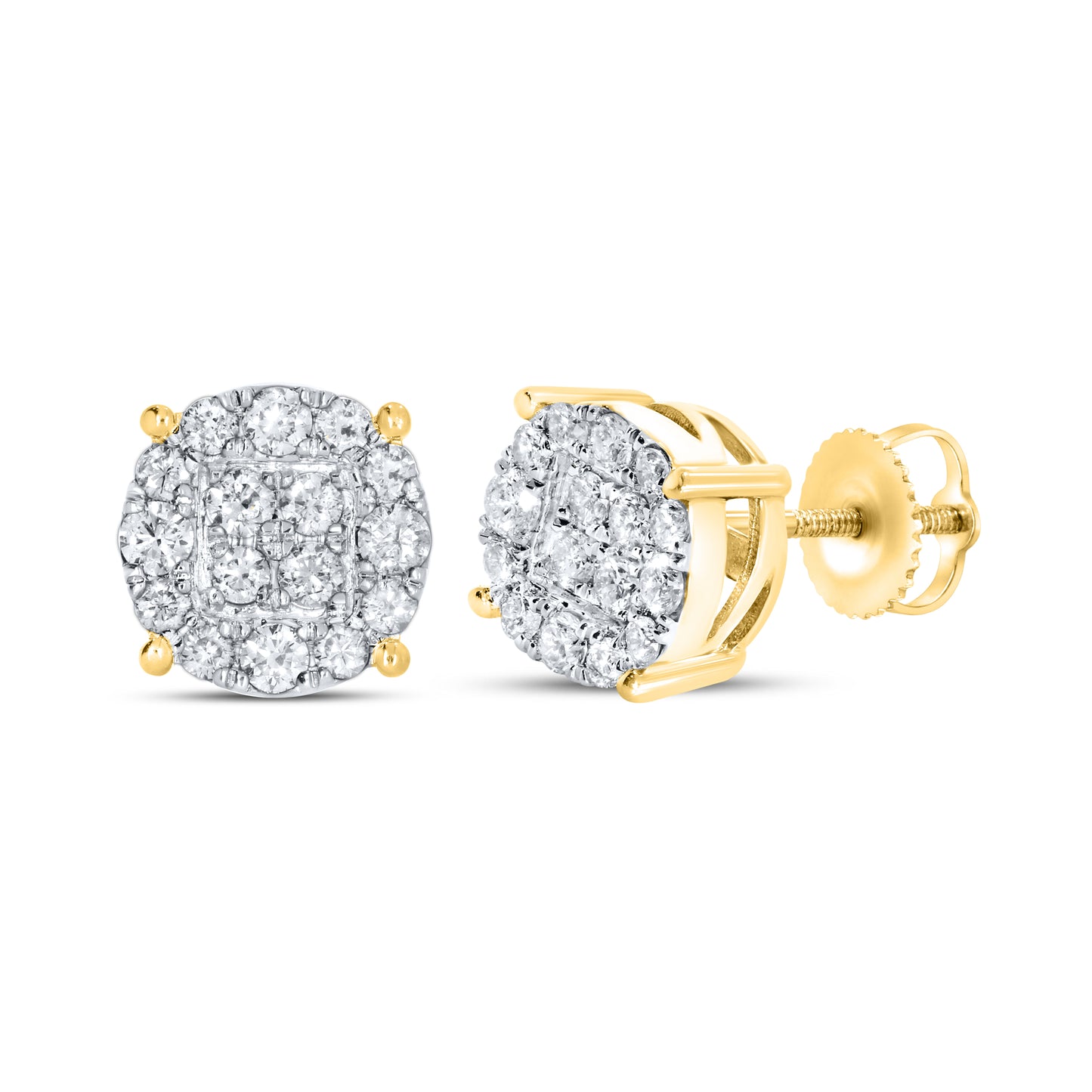 10kt yellow gold 0.56ctw Diamond Earrings