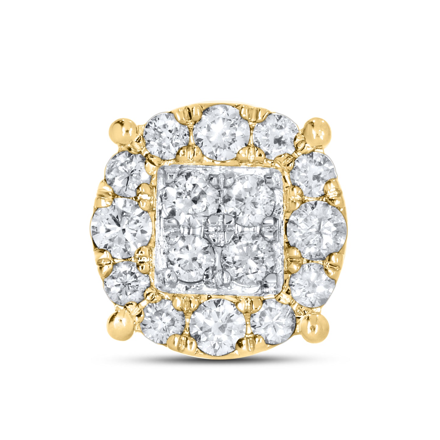 10kt Yellow Gold 0.95 CTW Natural Diamond Earrings