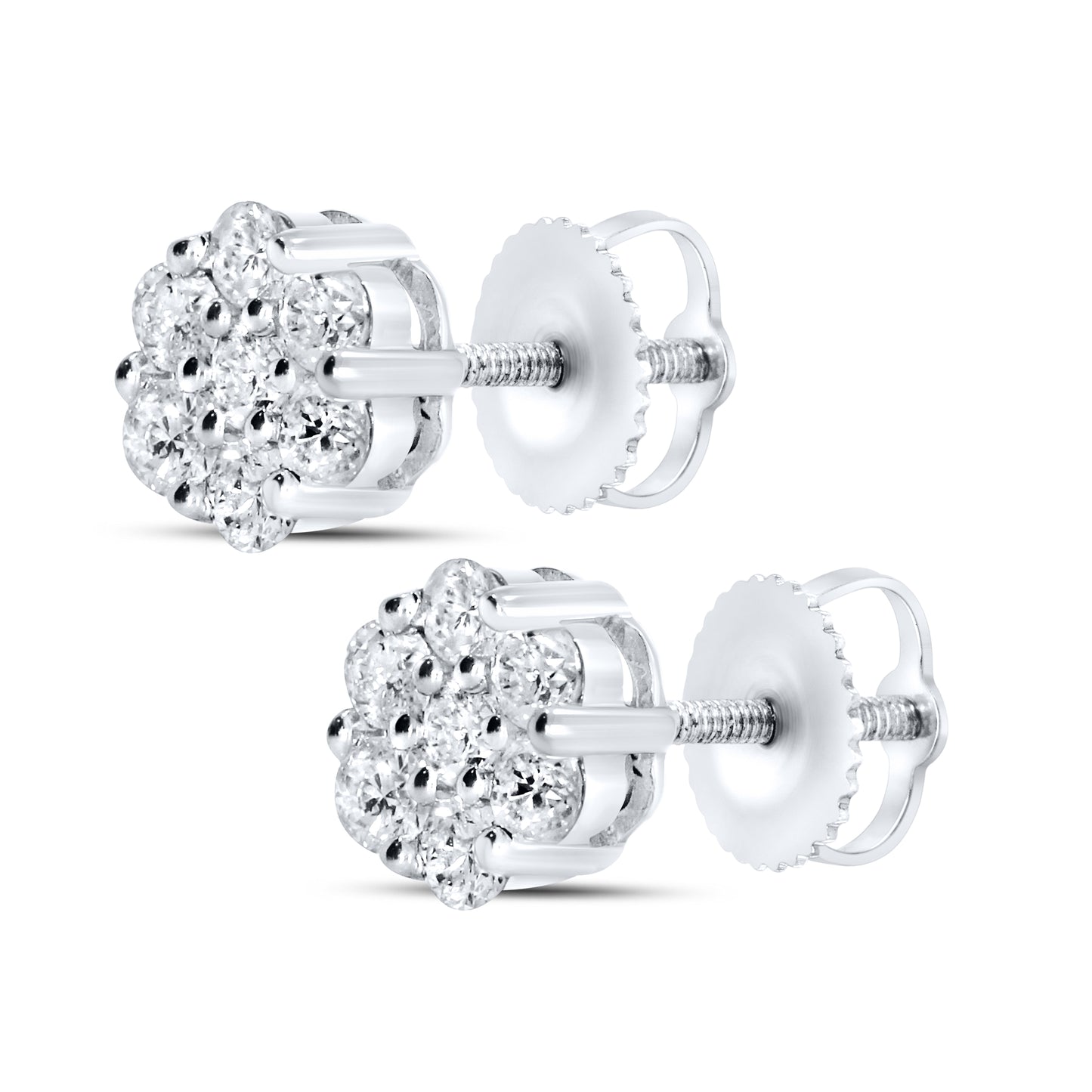 10kt white gold 0.47ctw Diamond Earrings