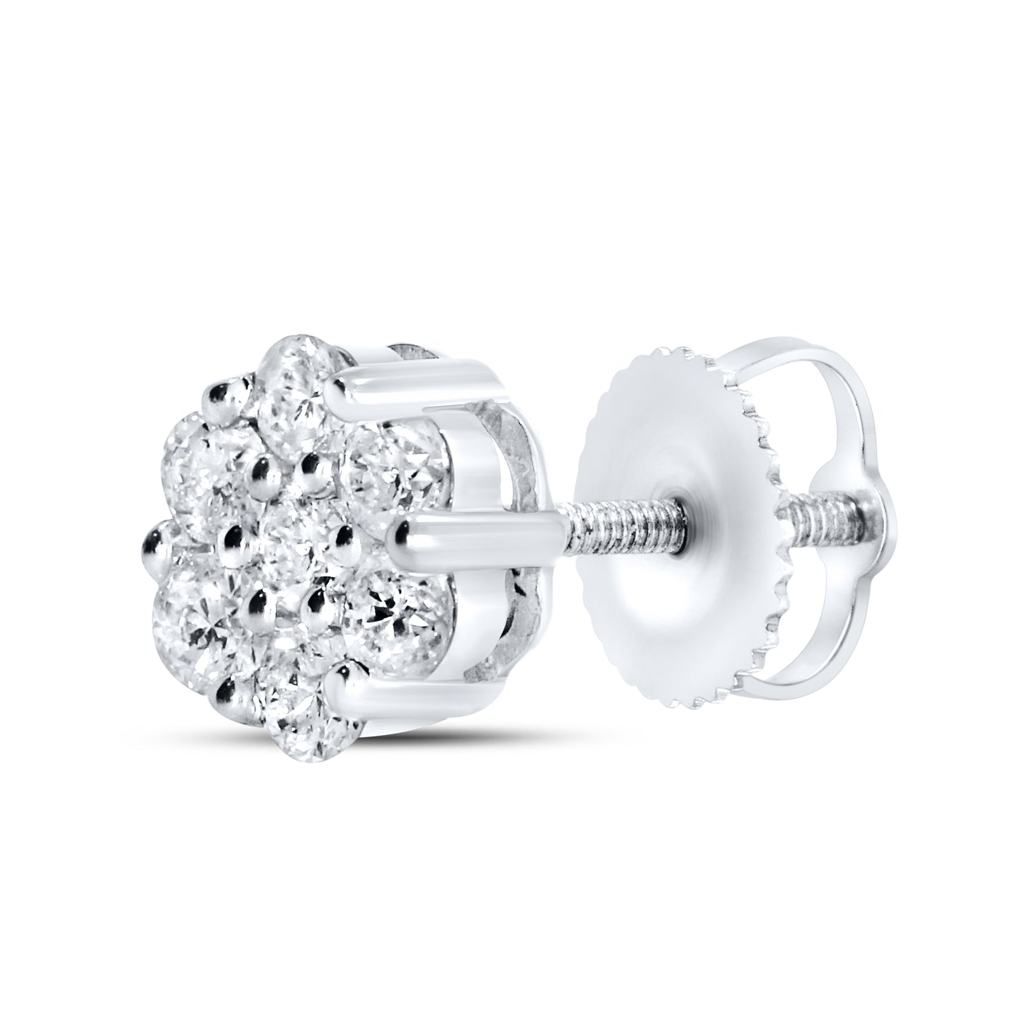 10kt white gold 0.47ctw Diamond Earrings