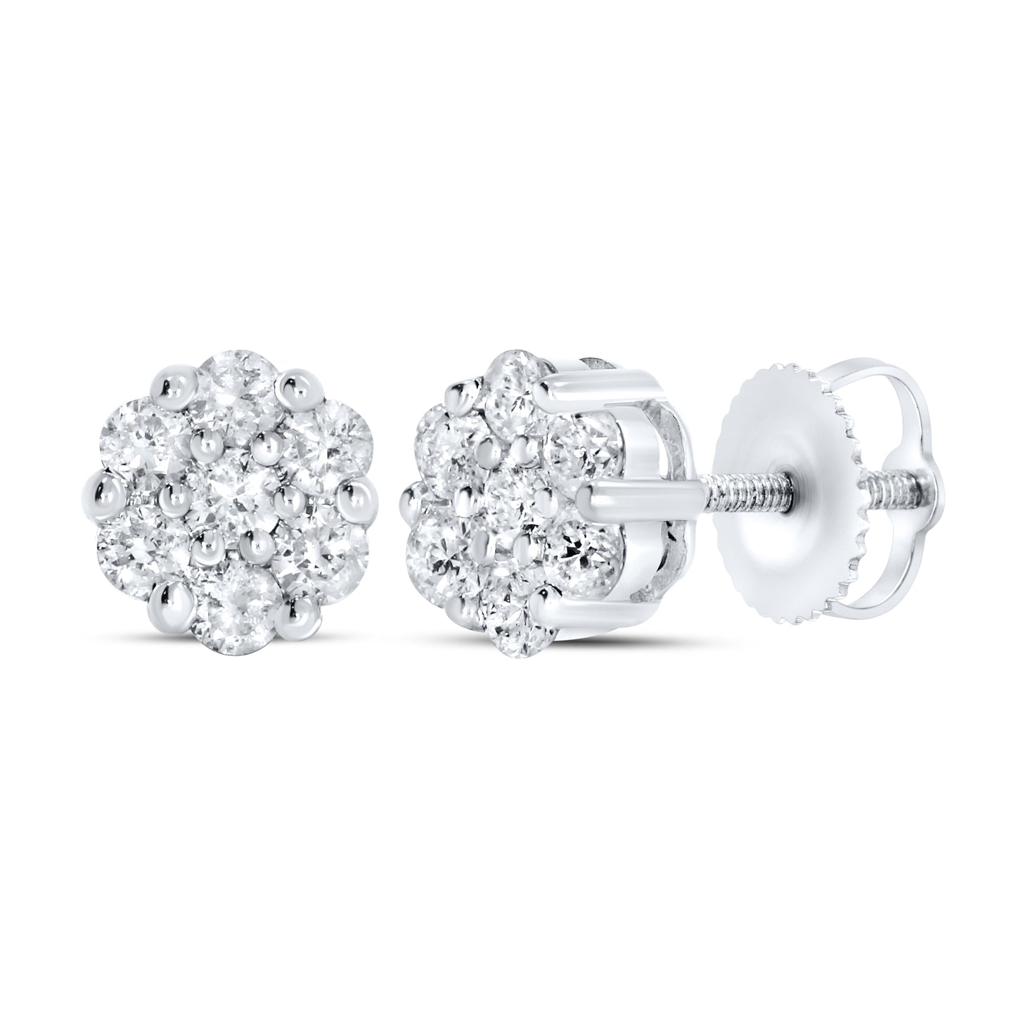 10kt white gold 0.47ctw Diamond Earrings