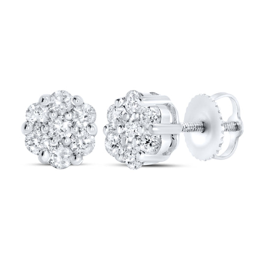 10kt white gold 0.47ctw Diamond Earrings