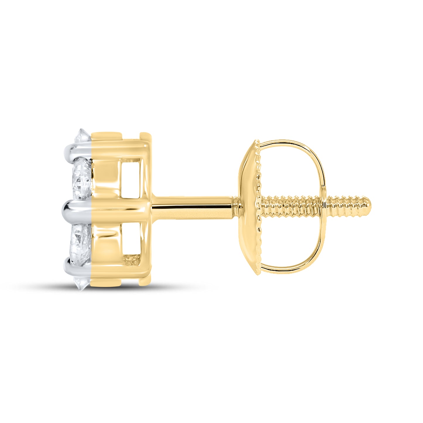 10kt yellow gold 0.50ctw  Diamond Earrings