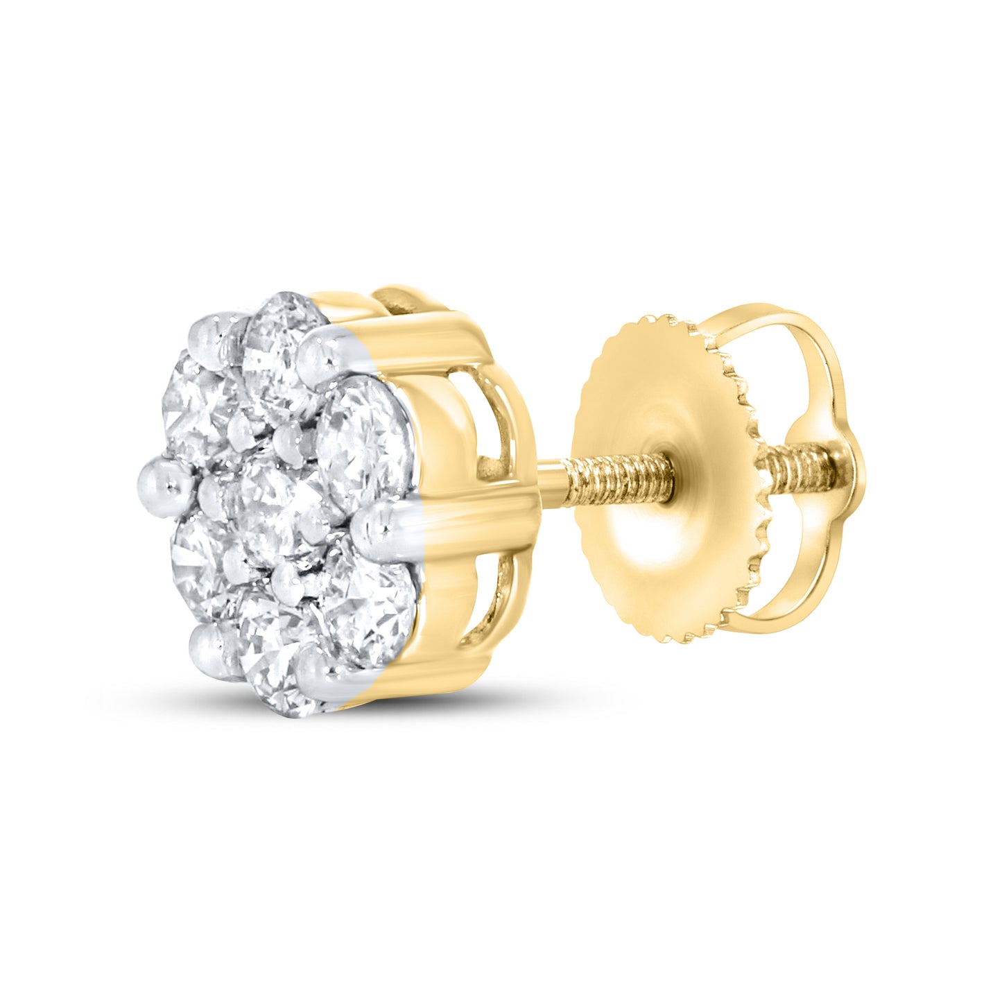 10kt Yellow Gold 0.78 CTW Diamond Earrings