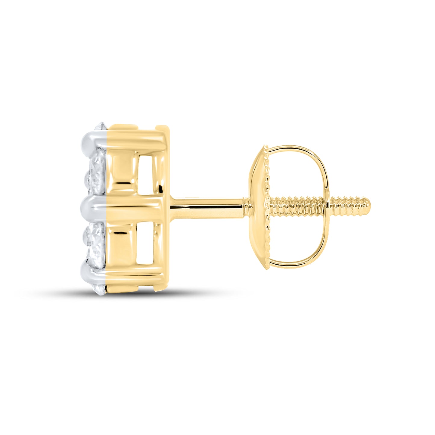 10kt Yellow Gold 0.78 CTW Diamond Earrings