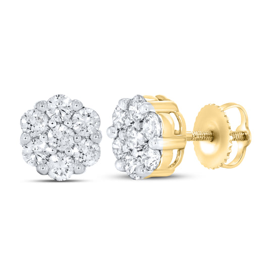 10kt Yellow Gold 0.78 CTW Diamond Earrings