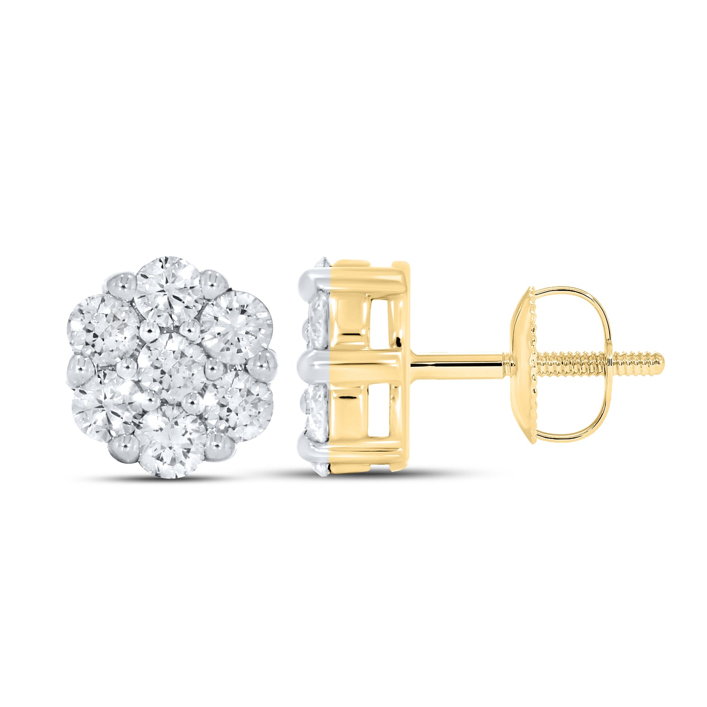 10kt Yellow Gold 0.78 CTW Diamond Earrings
