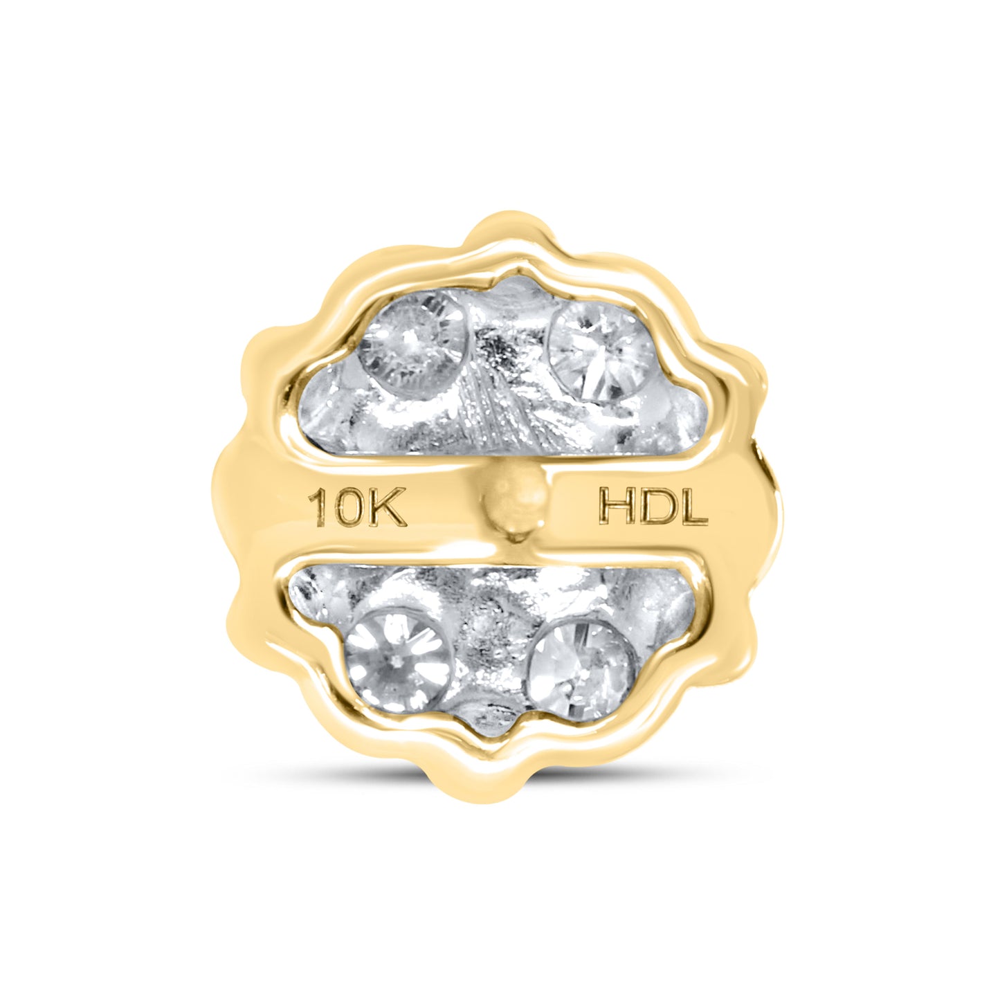 10kt Yellow Gold 1 CTW Natural Diamond Earrings