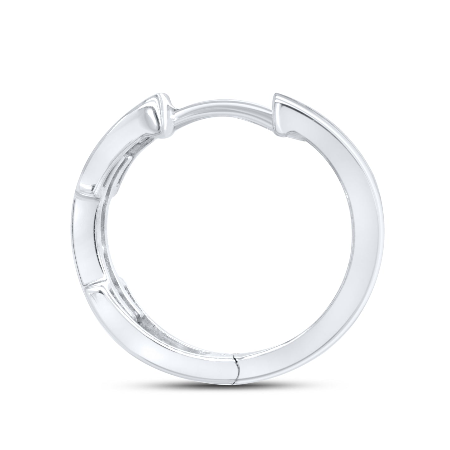 10kt Whit Gold 0.26 CTW Natural Diamond Hoops